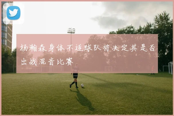 杨瀚森身体不适球队将决定其是否出战混音比赛